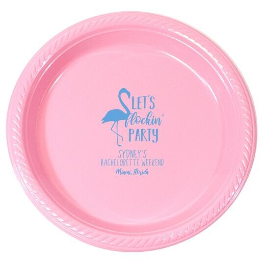 Let's Flockin' Party Plastic Plates